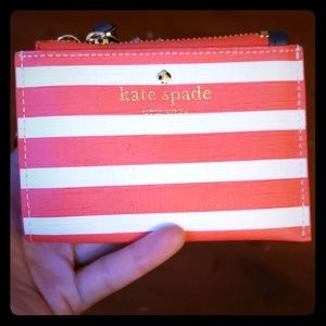 Kate Spade Card Case Key Ring Coin Purse Wallet